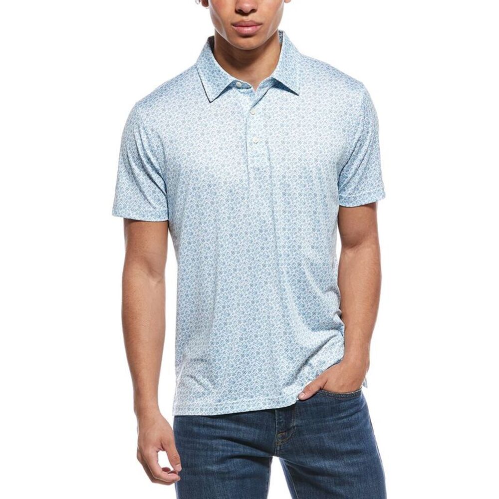 Brooks Brothers Mens Gentleman Print Polo Shirt, White - Picture 1 of 3